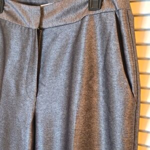 Calvin Klein Bootcut Shimmery Gray Stretch Chino Dress Pants Size 6 Pockets